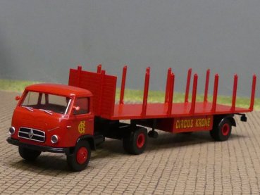 1/87 Brekina Borgward 655 Circus Krone Rungen-Sattelzug 43213