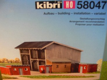 1/87 Kibri Schuppen mit Kleintierställen 58047