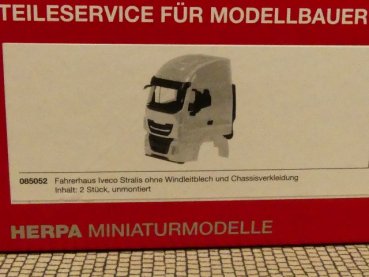 1/87 Herpa Fahrerhaus Iveco Stralis o. Windleitblech u. Chassisverkleidung 085052