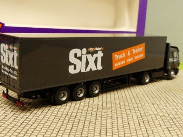 Preview: 1/87 B&S MB SK SIXT Koffer Sattelzug