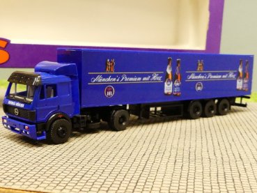 1/87 B&S MB SK HB HOFBRÄU MÜNCHEN Koffer Sattelzug