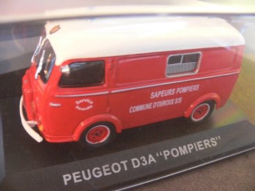 1/43 Peugeot D3A Sapeurs Pompiers Commune D'ouroux S/S