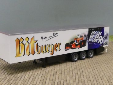 1/87 Albedo Bitburger ESSEN Motor Show 96 Koffer-Auflieger