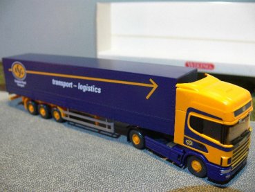 1/87 Wiking Scania 144 ASG Planen-Sattelzug 510 05 B