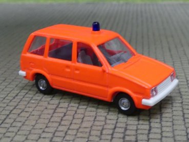 1/87 Rietze Nissan Prärie Feuerwehr Tagesleuchtrot