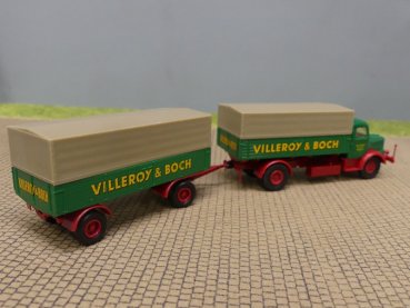 1/87 Brekina Krupp Mustang Hängerzug Villeroy&Boch Sondermodell Reinhardt