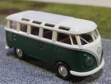 1/87 Brekina # 0640 VW T1 Samba elfenbein/dunkelgrün