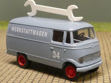1/87 Brekina MB 319 Werkstattwagen #34 blaugrau 93638