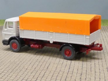 1/87 Wiking MB 1617 Pritsche/Plane weißgrau/orange 420 2 A