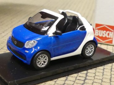 1/87 Busch Smart Cabrio '15 blau/weiß 70770