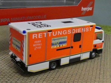 Preview: 1/87 Herpa MAN TGL S/I-RTW Koffer-LKW mit Ladebordwand Fw Düsseldorf 092807