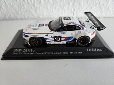 1/43 Minichamps BMW Z4 GT3 Team ROAL24h Spa 2014 437 142043