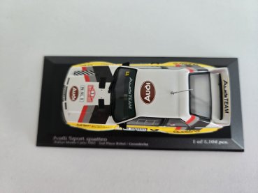 1/43 Minichamps Audi Sport Quattro Rallye Monte Carlo 1985 Röhrl #3 400 851203