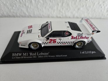 1/43 Minichamps BMW M1 IMSA LA Times GP 1981 Cowart/Miller 430 812525