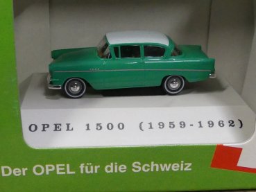 1/87 Brekina Opel Rekord 1500 grün Dach weiß