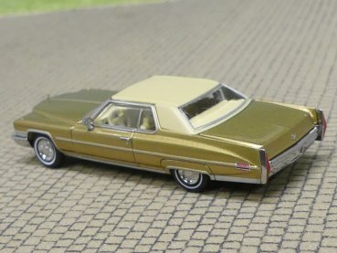 1/87 Brekina Cadillac Coupe deVille gold, Dach elfenbein 18126