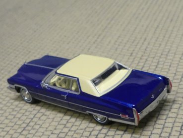1/87 Brekina Cadillac Coupe deVille blau metallic, Dach elfenbein 18127