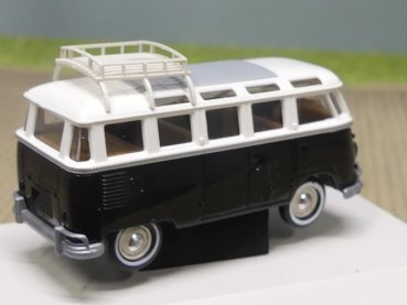 1/87 Brekina # 0924 VW T1 Samba weiß/schwarz Heisse Kisten