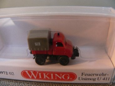 1/160 Wiking N-Spur Unimog U 411 Feuerwehr 0972 02