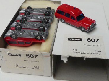 1/87 Wiking Händlerpackung MB /8 KTW Feuerwehr 10 Modelle 607 2
