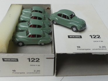 1/87 Wiking Händlerpackung DKW F8 resedagrün 10 Modelle 122 1
