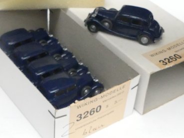 Preview: 1/87 Wiking Händlerpackung MB 260 dunkelblau 5 Modelle 3260