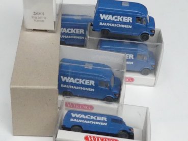 1/87 Wiking Händlerpackung MB 207 Wacker 5 Modelle 280 01