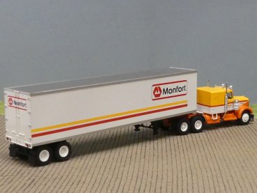 Preview: 1/87 Brekina Kenworth W 900 Monfort, Koffer-Sattelzug 86257