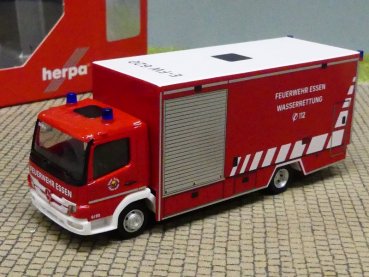 1/87 Herpa MB Atego Koffer-LKW Feuerwehr Essen Wasserrettung 096553