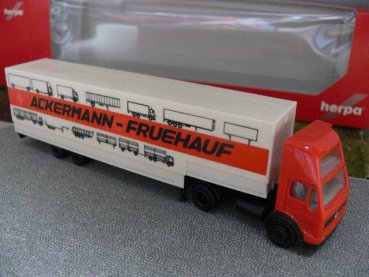 1/87 Herpa MB S 80 Ackermann-Fruehauf Planen-Sattelzug