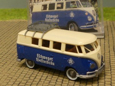 1/87 Brekina # 2252B VW T1 b Bus Echweger Klosterbräu mit Dachträger