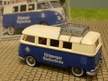 Preview: 1/87 Brekina # 2252B VW T1 b Bus Echweger Klosterbräu mit Dachträger
