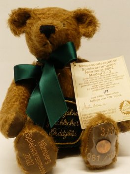 HC 7 Hermann Coburg Teddy 100 Jahre glücklicher Teddybär ca.25 cm *