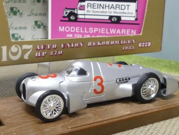 1/43 Brumm Auto Union Rekordwagen HP 370 1935 #3 r107