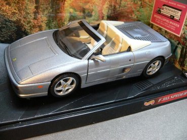 1/18 Hot Wheels Ferrari F355 Spider 1995 silbergraumetallic