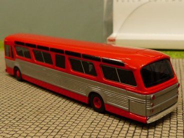 1/87 Busch Fishbowl rot Amerikanischer Bus SONDERPREIS 44501