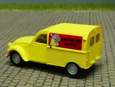 1/87 Brekina Citroen 2 CV Michelin Scooter Kastenente 14149