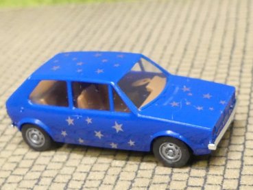 1/87 Brekina VW Golf I dunkelblau mit Sternen 25502