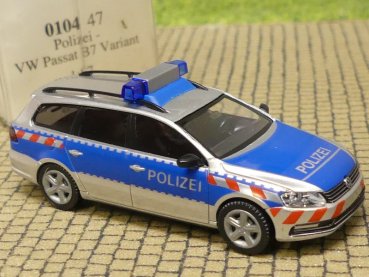 1/87 Wiking VW Passat Variant B7 Polizei 104 47