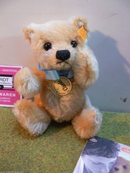 ST 233 Steiff Classic Teddy ca.14 cm Mohair blond 029806