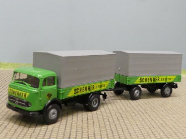 1/87 Brekina MB 328 Schenker Berlin Planen-Hängerzug