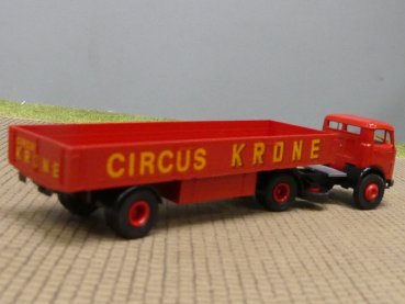 Preview: 1/87 Brekina MB 328 Cirkus Krone Pritschen-Sattelzug