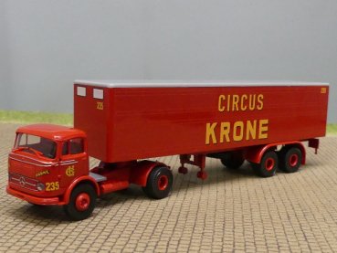 1/87 Brekina MB 328 Cirkus Krone Koffer-Sattelzug