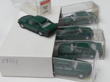 1/87 Wiking Händlerpackung BMW 750i grün 5 Modelle 192