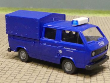 1/87 Roco VW T3 DoKa THW in Faltbox
