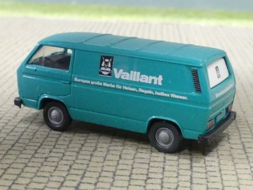 Preview: 1/87 Roco VW T3 Vaillant Kasten in Faltbox