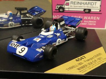 1/43 Quartzo Tyrrell 003 Winner USA G.P. 1971 #9 Cevert 4047