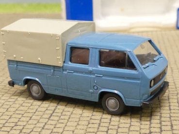 1/87 Roco VW T3 DoKa blaugrau 1420