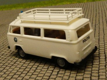 Preview: 1/87 Brekina VW T2 Politie + Dachgepäckträger weiss NL