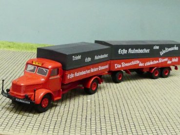 1/87 Brekina Krupp Mustang EKU Kulmbacher Bier Planen-HZ